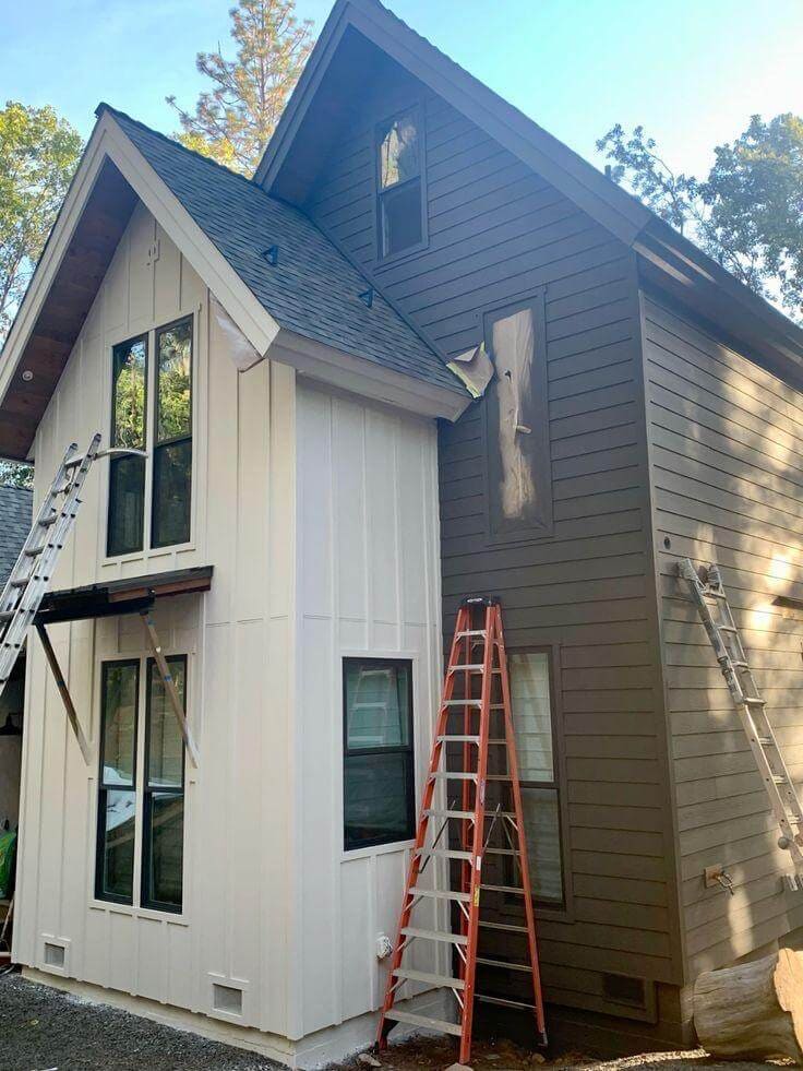 Siding: siding upgrade in progress