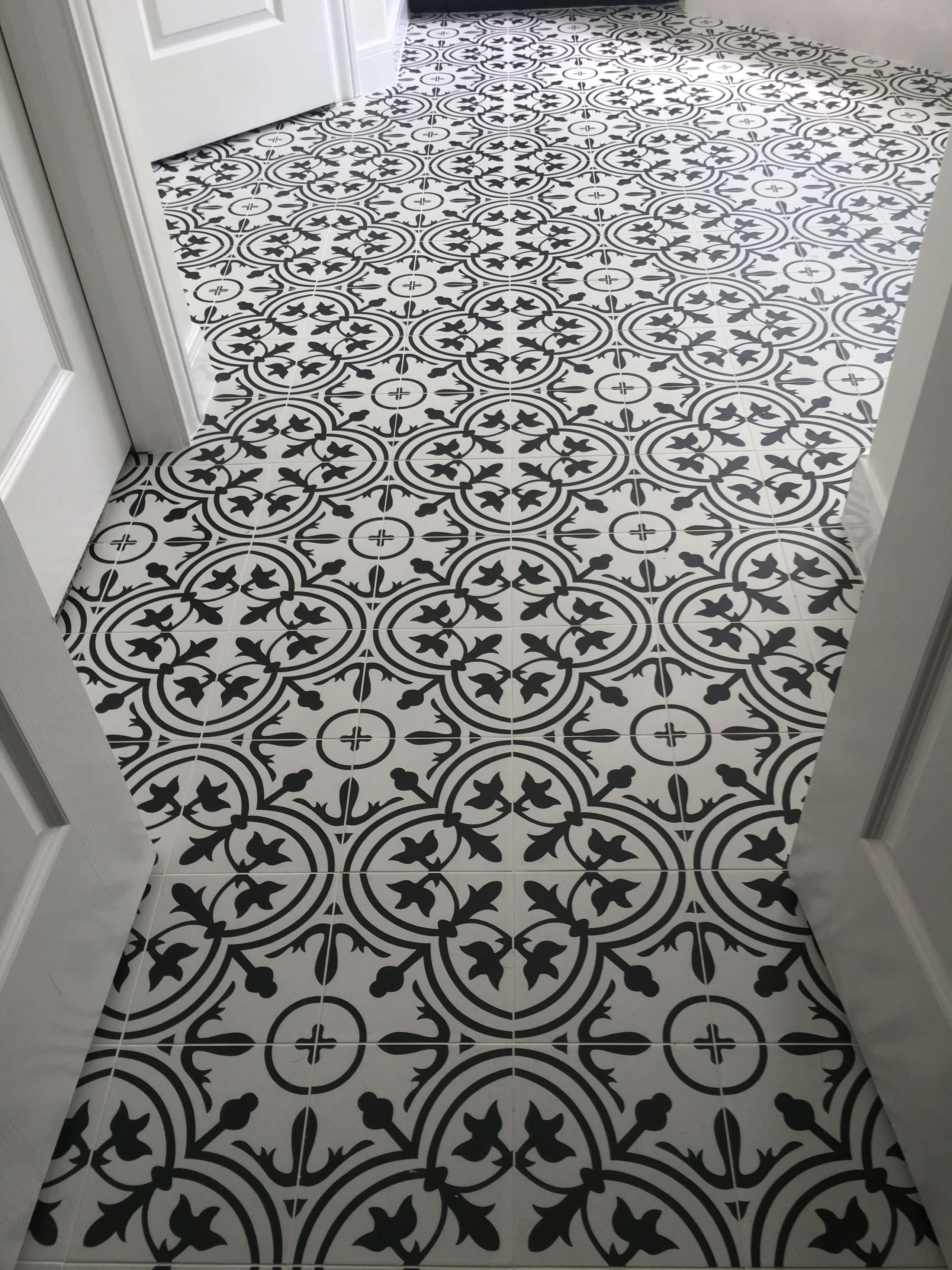 Flooring: encaustic style tile